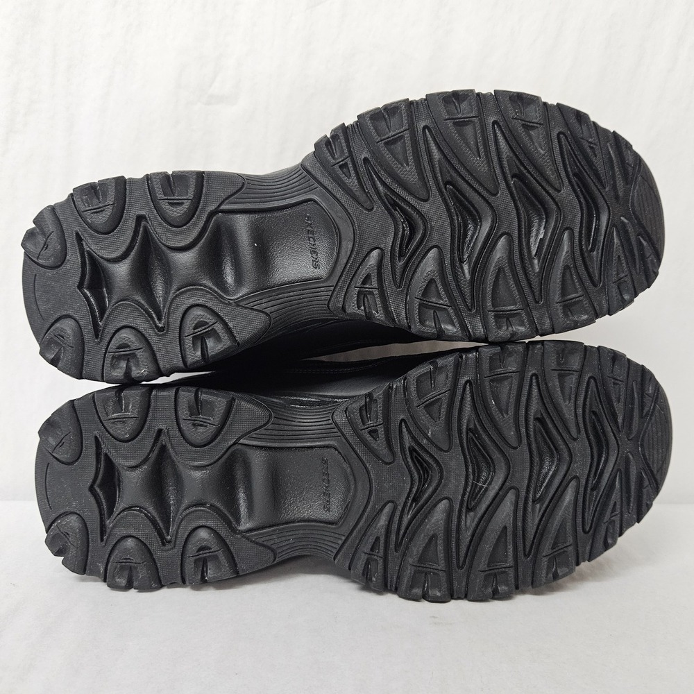 Skechers After Burn Strike On Training Shoe 50122/BBK Black Leather Mens Size 12 - Picture 7 of 9